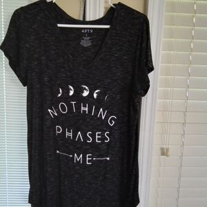 Apt. 9 Charcoal Graphic Women's Tee